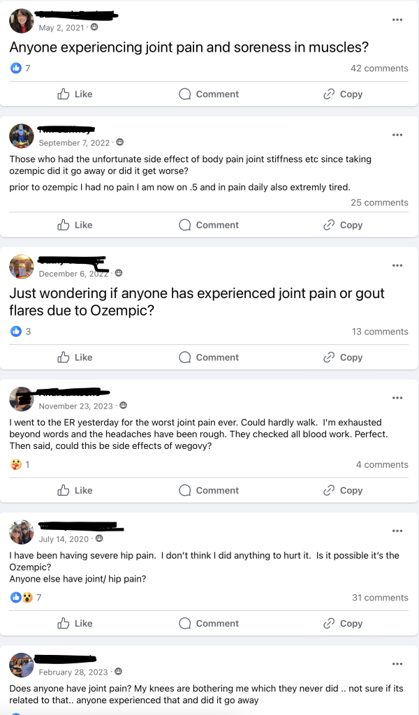 GLP 1 Joint Pain